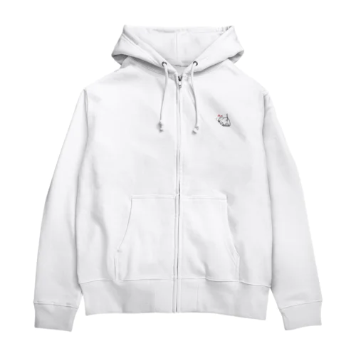 気まずいネコまる Zip Hoodie