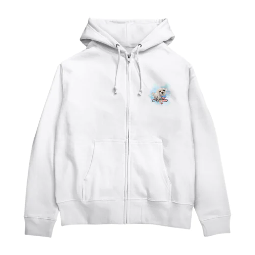 絵なんですマルチーズちゃん Zip Hoodie