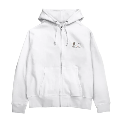 STAY HOME with INU Zip Hoodie