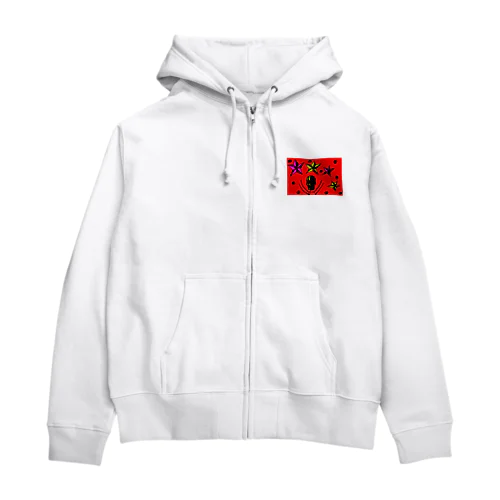 ⭐スター髑髏。 Zip Hoodie