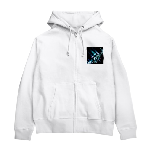 夜 Zip Hoodie