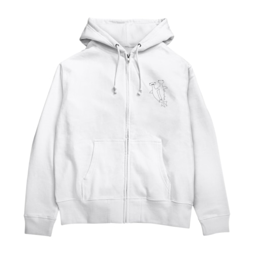 しゅもくざめ Zip Hoodie
