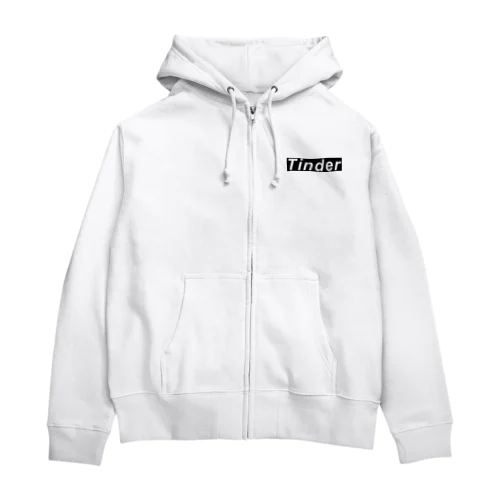 Tinderグッズbyじゅんじゅんver.BLACK Zip Hoodie