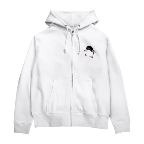 不機嫌なアデリー Zip Hoodie