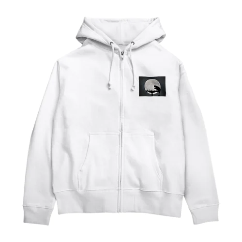 猫とネズミのチェス Zip Hoodie