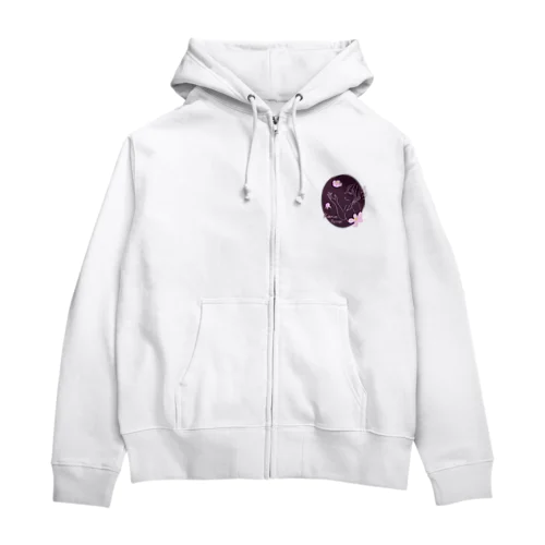 花梨の花香る(赤紫) Zip Hoodie