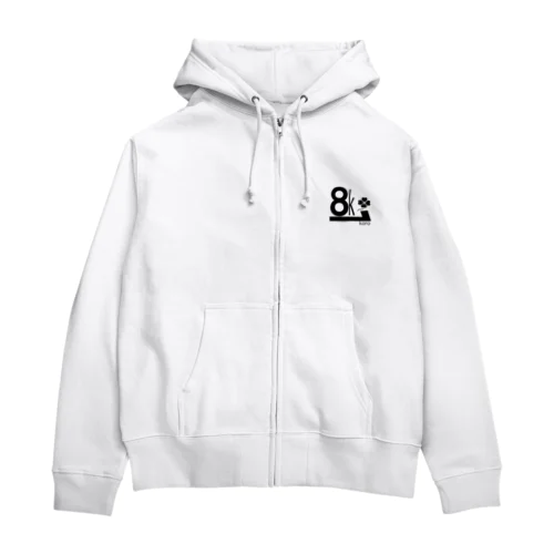 ７KORO　黒 Zip Hoodie