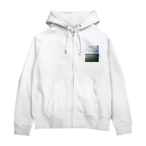 なんでもない田舎の風景「ある日の海」 Zip Hoodie