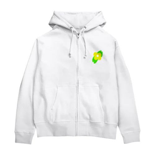 黄色のお花 Zip Hoodie