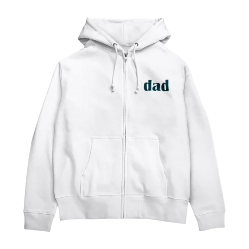 お父さん（dad) ダッド Zip Hoodie