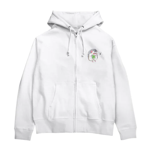 オリジナル　ハリネズミのソフィー、本屋で大好きな本をゲットする。 Zip Hoodie