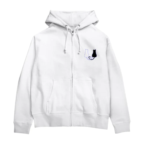 幸せ猫ちゃん Zip Hoodie