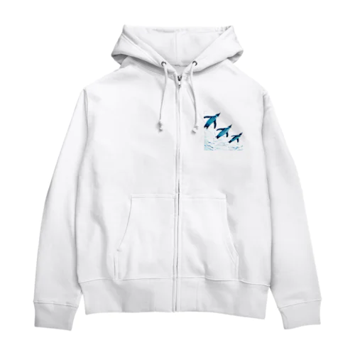 仲良しペンギン Zip Hoodie