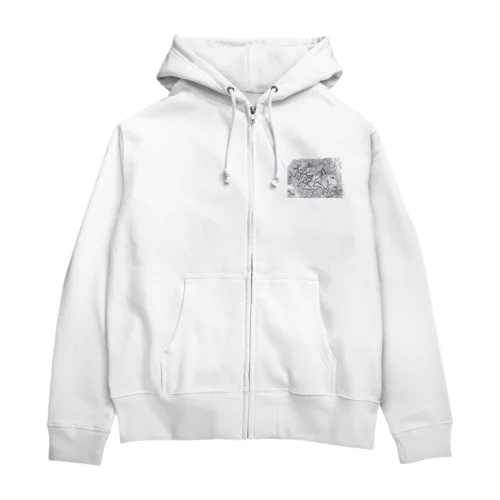 花束をキミに贈ろう Zip Hoodie