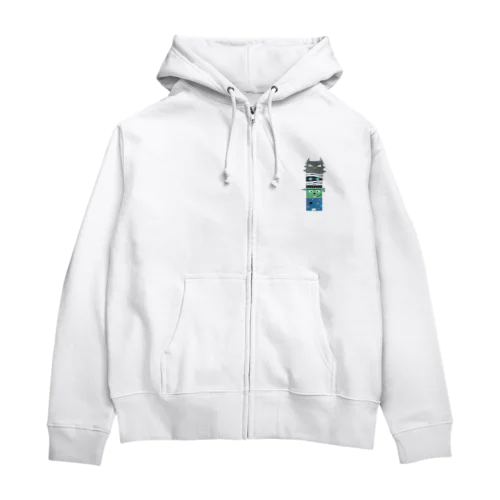 西の妖怪トーテムポール Zip Hoodie