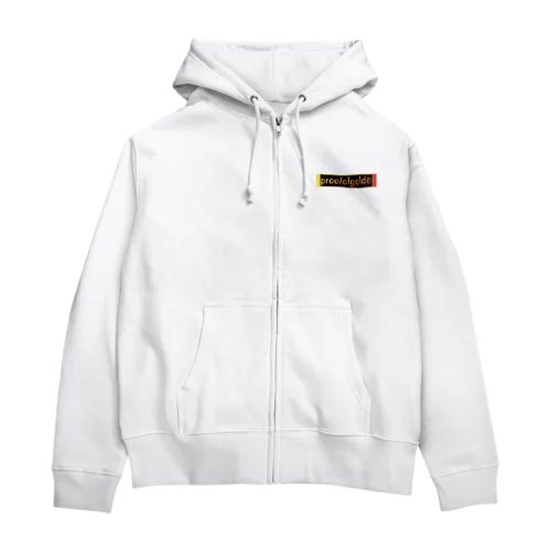 プルーフオブゴールド柄 Zip Hoodie