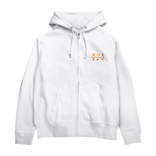 野球迷彩柄レッド系 Zip Hoodie