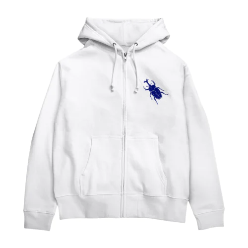 カブトムシ Zip Hoodie