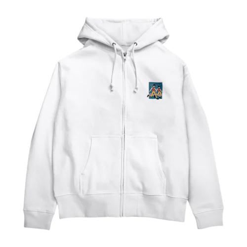 誰か Zip Hoodie