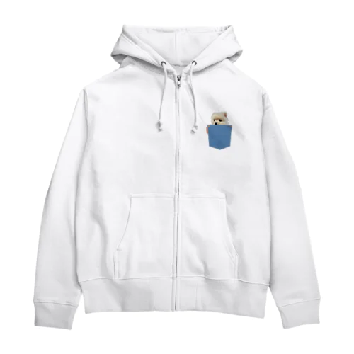 ポメラニアンのポメくん Zip Hoodie