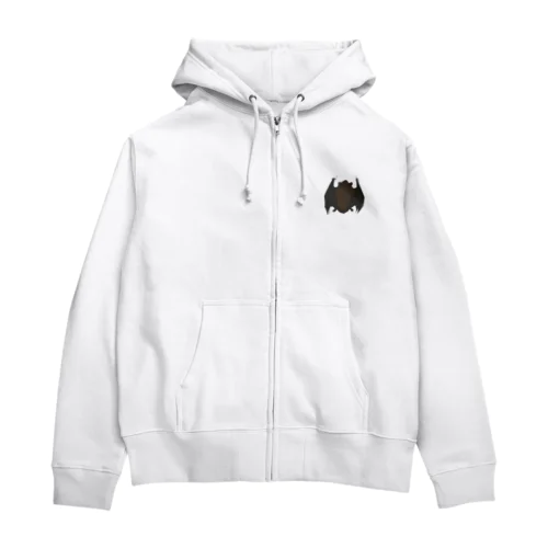 ついてきちゃった（アブラコウモリ） Zip Hoodie