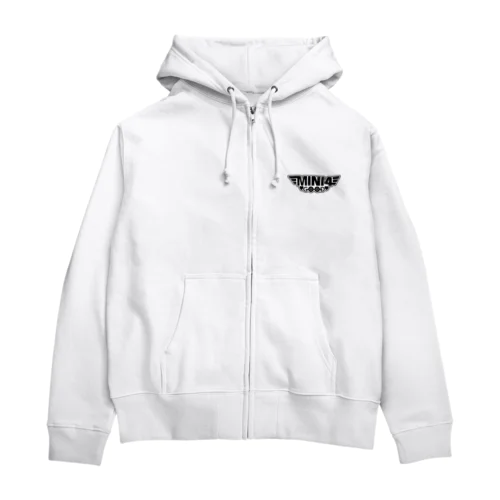 mini4goodロゴブラック Zip Hoodie