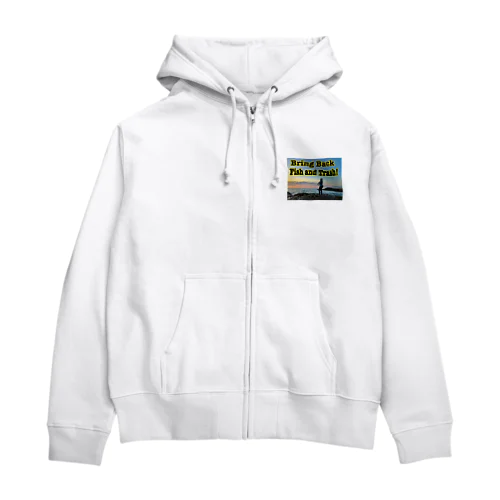 釣り場を守る君 Zip Hoodie