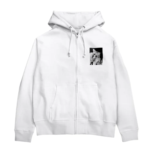 愛犬と美女 Zip Hoodie