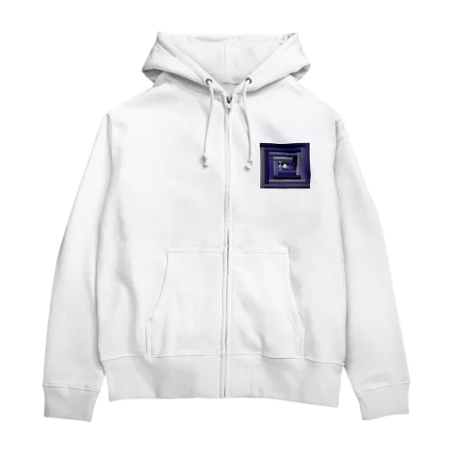 ぶるーすくえあ Zip Hoodie