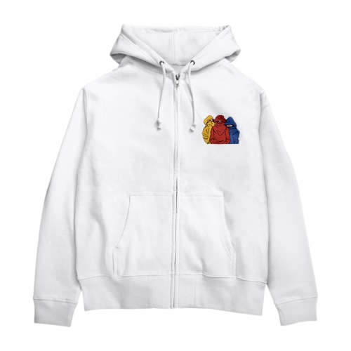 怪シ Zip Hoodie