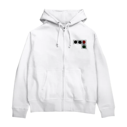 右折矢印付き小型信号機(低コスト灯器) Zip Hoodie