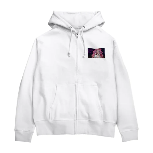 【サイン入り】みゅいんの1周年記念のグッズ Zip Hoodie