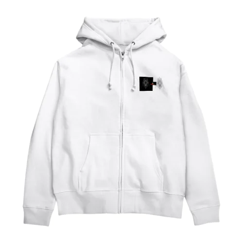 rock白・黒 Zip Hoodie