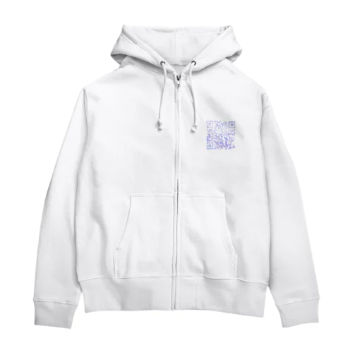 QR T-shirt -World Peace- Zip Hoodie