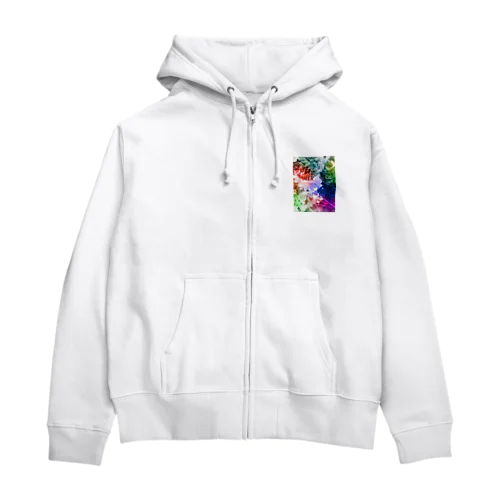 レインボー桜 Zip Hoodie