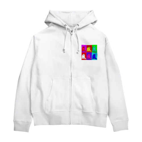 長沢芦雪の「あの犬」シリーズ Zip Hoodie