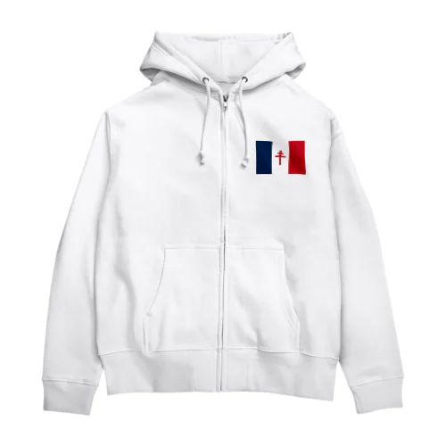 自由フランス Zip Hoodie