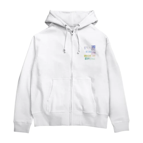 ブロック Zip Hoodie