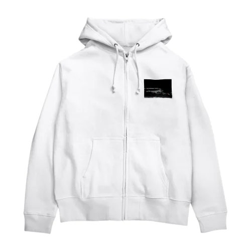 グリッジノイズドロップ Zip Hoodie