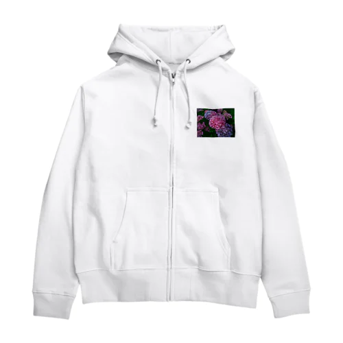 紫陽花 Zip Hoodie