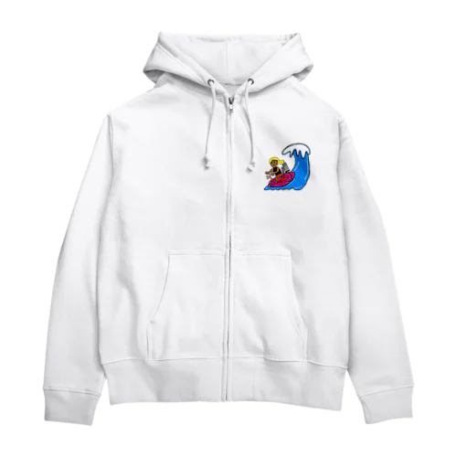 ママチャリサーファーの冒険 Zip Hoodie