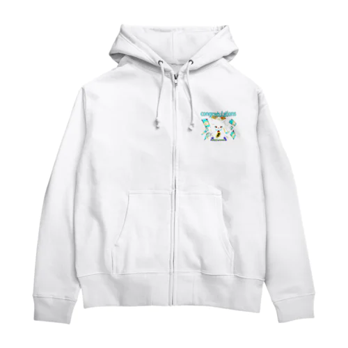 猫楽「congratulations」 Zip Hoodie