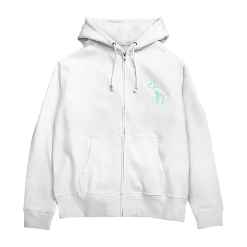 mint green lover Zip Hoodie