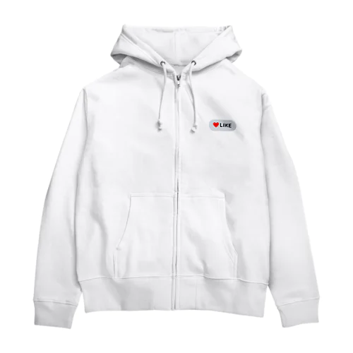 LIKEボタン Zip Hoodie