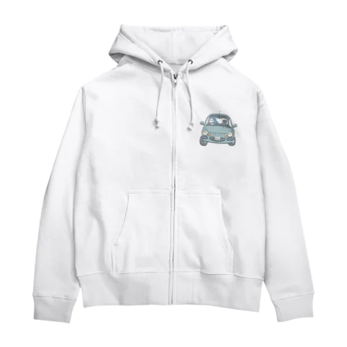 ハンドルをにぎるサメ Zip Hoodie