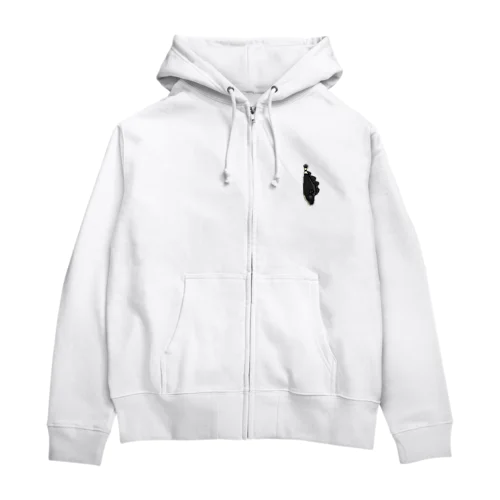 ブラックゴースト Zip Hoodie