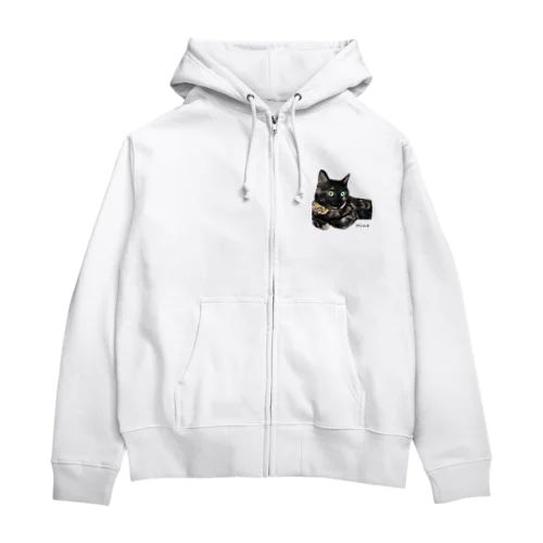 サビ猫 陽ちゃん Zip Hoodie