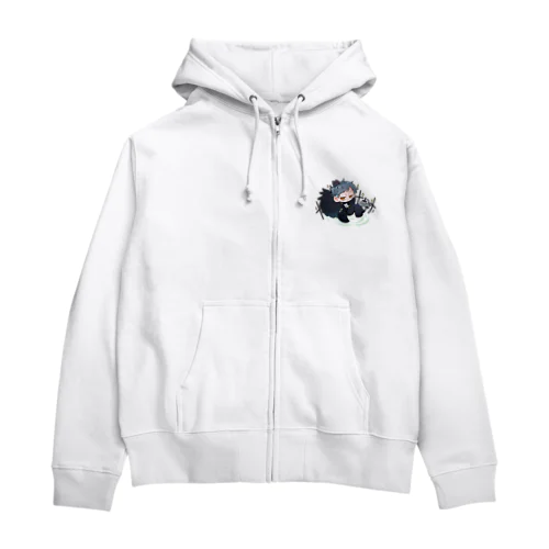 青と一緒!! ジップパーカー Zip Hoodie