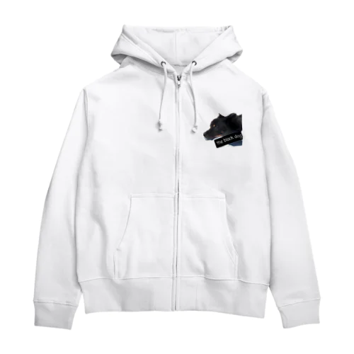 The black dog Zip Hoodie