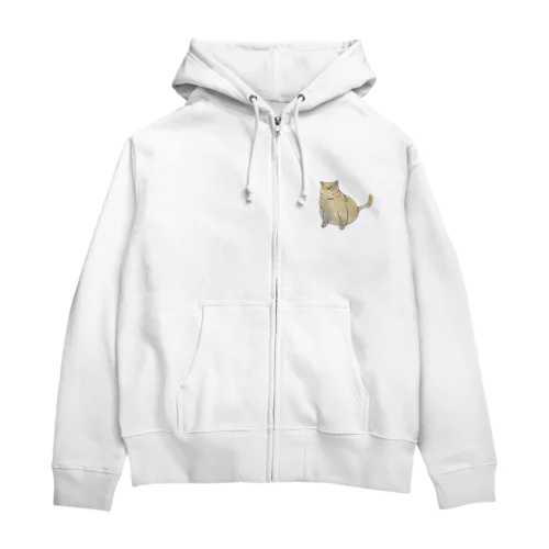 金運が上がりそうな猫 Zip Hoodie